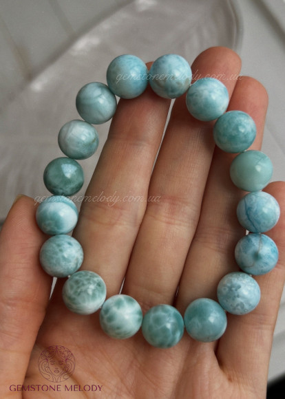 Браслет з ларимаром високої якості 11.5-12мм