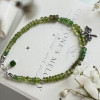 Браслет з зелених натуральних каменів Браслет з зелених натуральних каменів