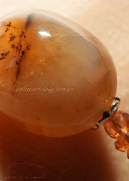 Браслет з сапфіром жовтим