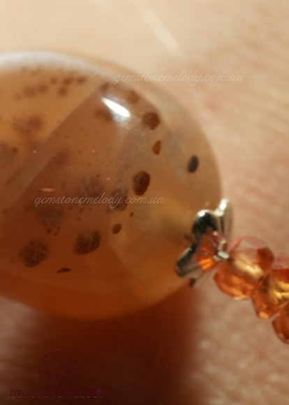 Браслет з сапфіром жовтим