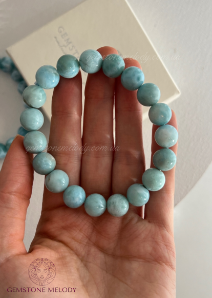 Браслет з ларимаром 10мм