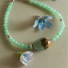 Браслет з хризопразом, бірюзою