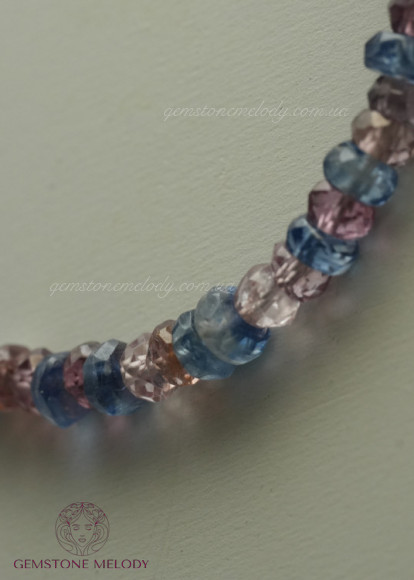 Браслет з кіанітом та шпінелью