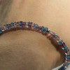 Браслет з кіанітом та шпінелью