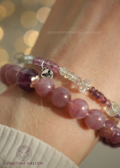 Набір браслетів з мінералів