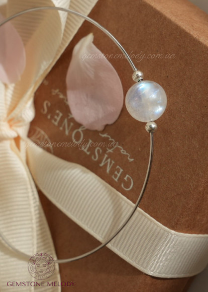 Браслет дугою зі срібла