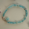 Браслет з апатитом і ларимаром