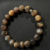 Браслет з коричнево-сірим сонячним каменем