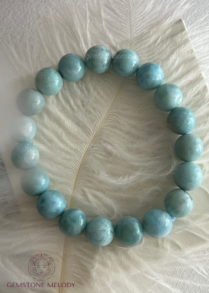 Браслет з ларимаром 10мм