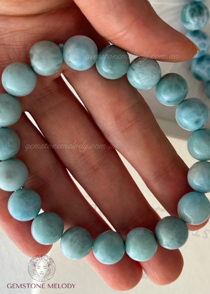 Браслет з ларимаром 10мм