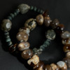 Набір браслетів з яшми та агатів Набір браслетів з яшми та агатів