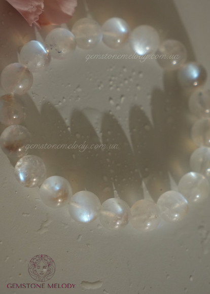 Браслет з місячним каменем великим 10.5мм