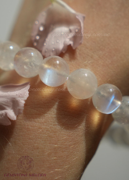 Браслет з місячним каменем великим 10.5мм