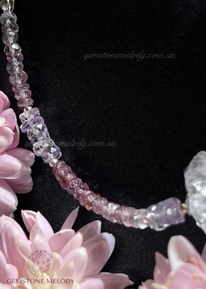 Браслет зі шпінели, аметиста